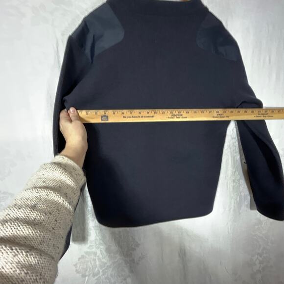 A+ by SAI Sweater Medium Black Hunting Padded Shoulders Elbows Ribbed Commando - Picture 13 of 14